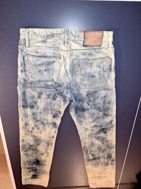 Freenote Cloth Portola Selvedge Jeans Bleach Splatter Size 30